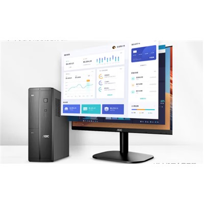 冠捷（AOC）E2270 臺(tái)式計(jì)算機(jī) 商用家用辦公電腦主機(jī) 主機(jī)+221.5英寸顯示器（G5400/4G/1TB+120G SDD/  DVD RW/21.5）